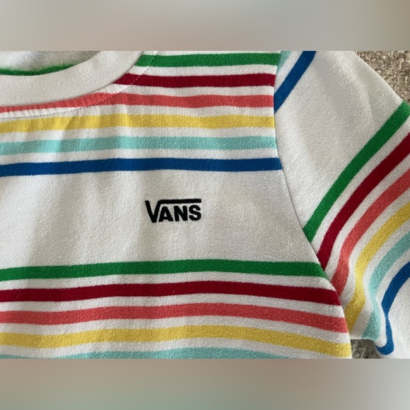 Vans Vintage Women’s Sweatshirt, Size Small, EUC, Multi-color Stripe - Picture 3 of 4